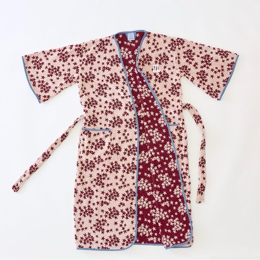 Floral Patterned Women's Bathrobe